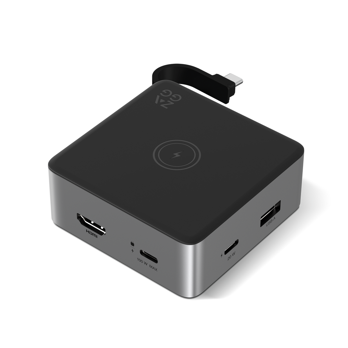 4-Port Hub with Wireless charging