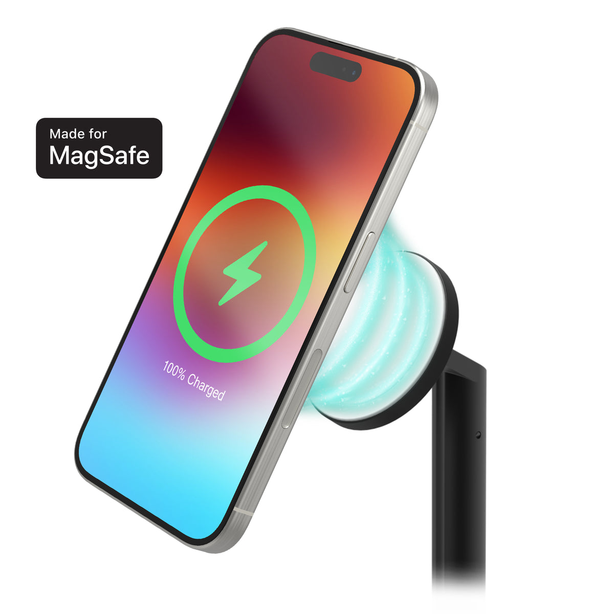 Made for MagSafe || The 3-in-1 extendable stand with MagSafe is MFi-certified.