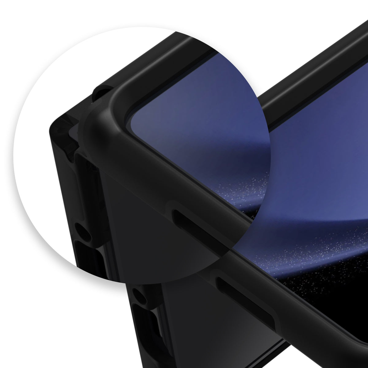 Hinge Design
||Bridgetown is specially-designed to cover the hinge on your phone.