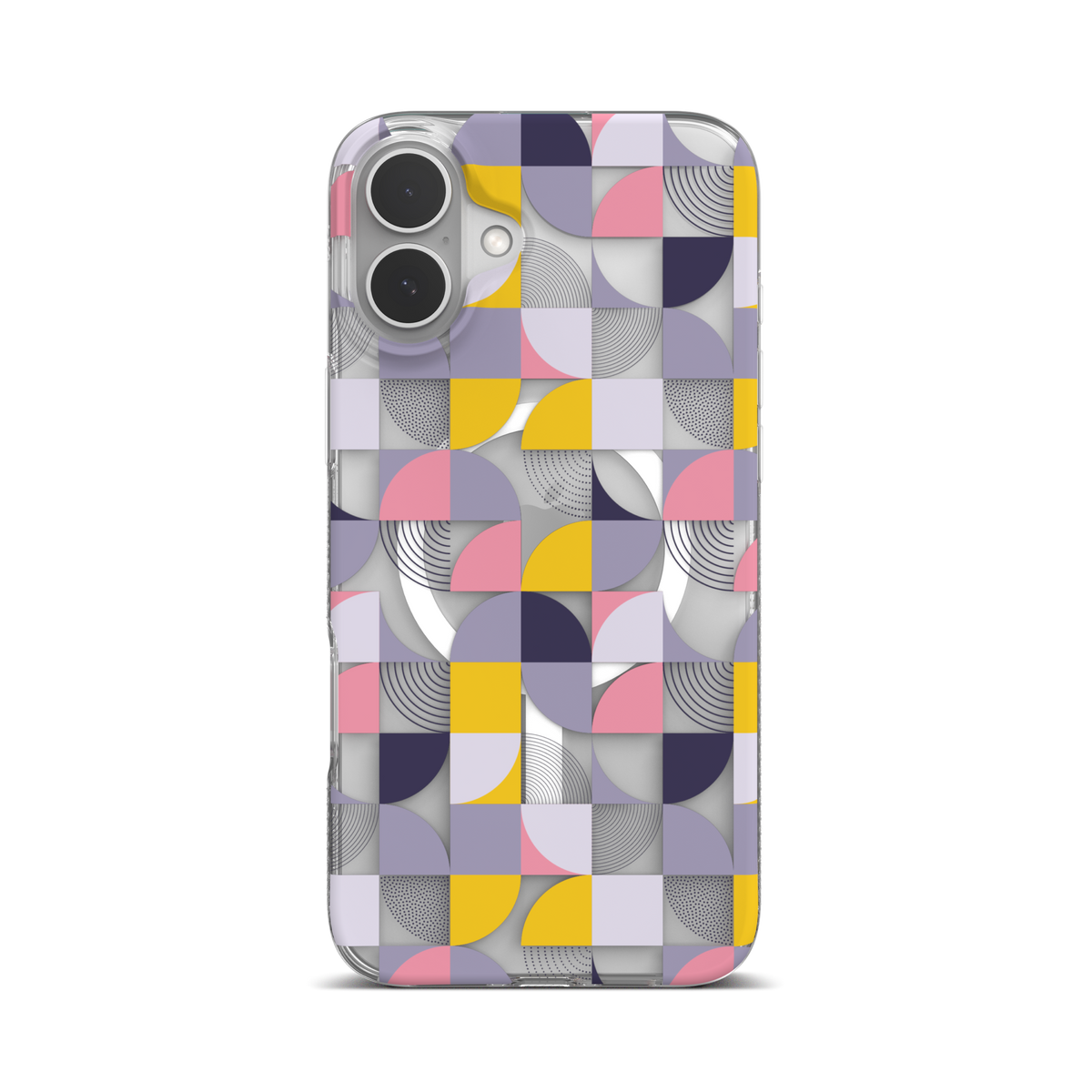 Funda geométrica para celular Milan Snap para MagSafe