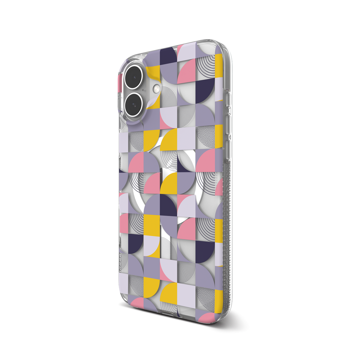 Funda geométrica para celular Milan Snap para MagSafe