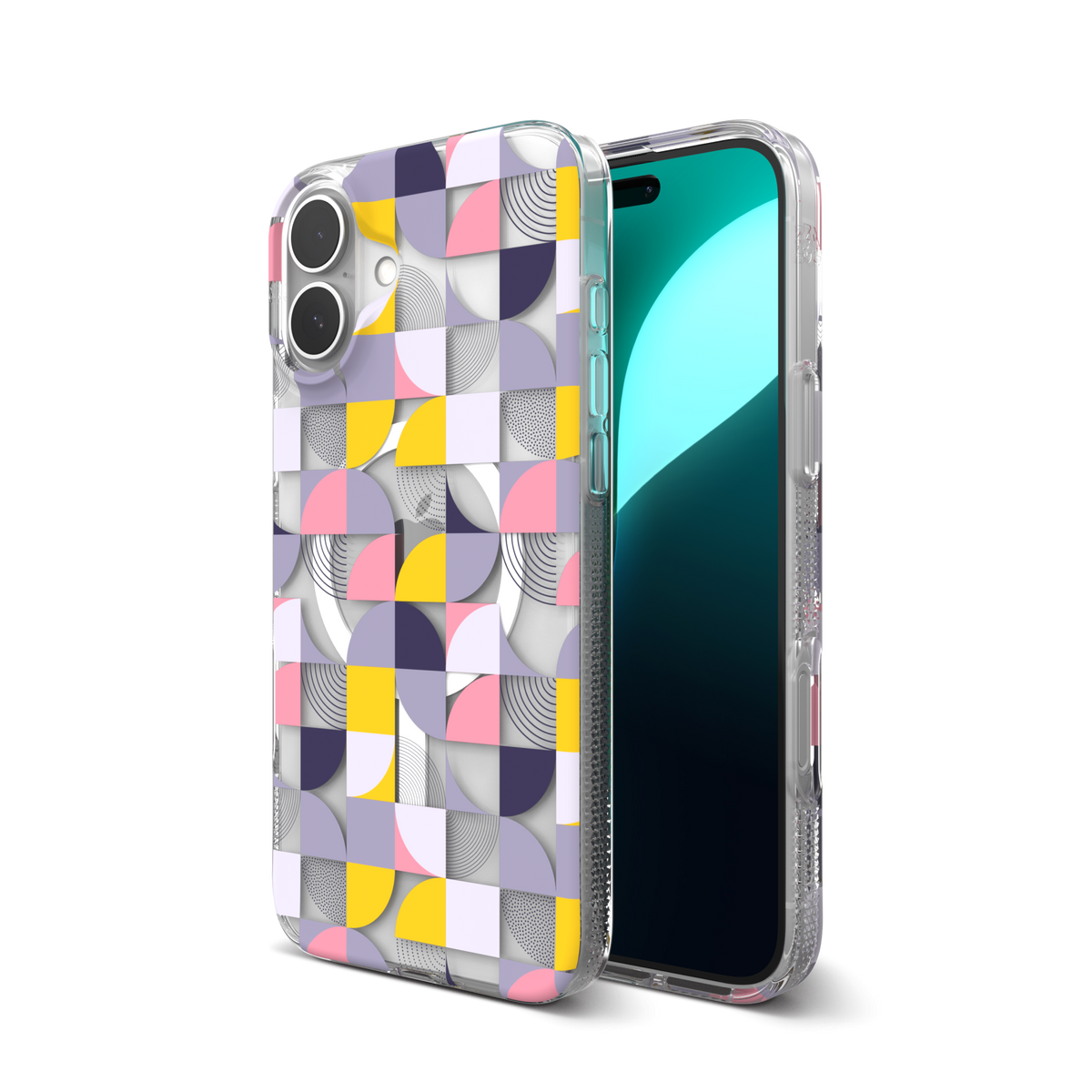 Funda geométrica para celular Milan Snap para MagSafe