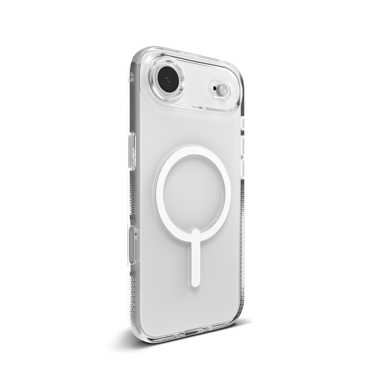 **Clear Phone Case with Integrated Camera Button