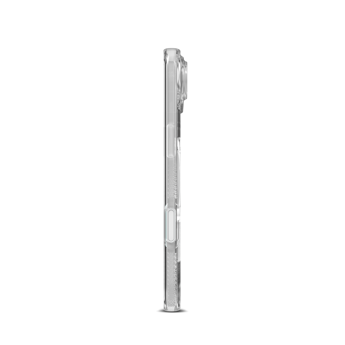 **Clear Phone Case with Integrated Camera Button