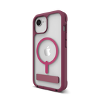 Rainier Snap-cover med MagSafe og støttefod - Black Cherry Pink