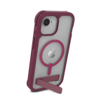 Rainier Snap-cover med MagSafe og støttefod - Black Cherry Pink