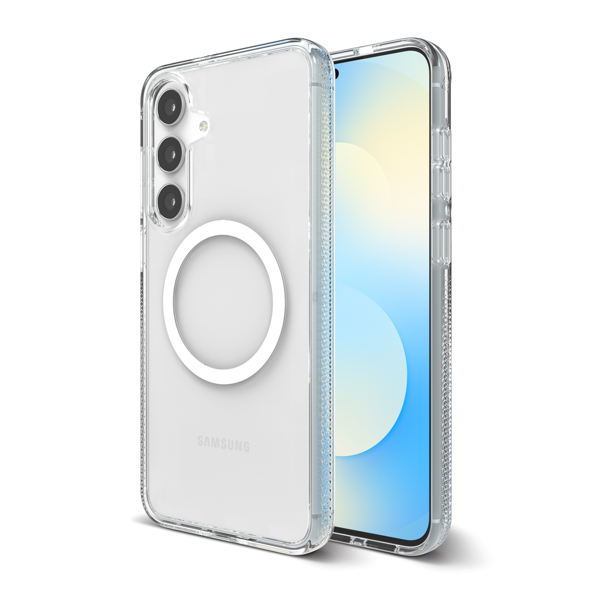 Custodia magnetica trasparente per telefono Crystal Palace Snap