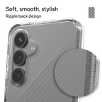 Ripple Pattern: The back of the Luxe has a stylish ripple pattern