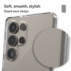 Ripple Pattern: The back of the Luxe has a stylish ripple pattern