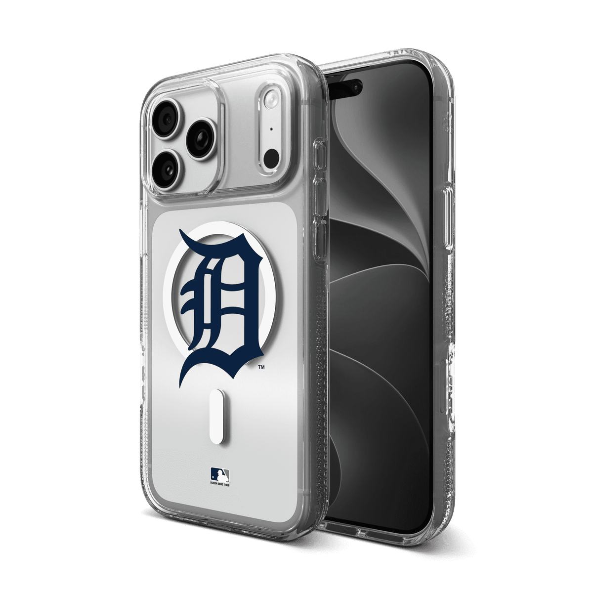 Detroit Tigers Crystal Palace Snap for MagSafe Phone Case - Navy Logo