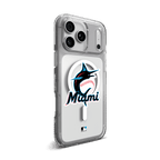 Étui de téléphone Miami Marlins Crystal Palace Snap pour MagSafe - Logo