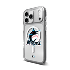 Étui de téléphone Miami Marlins Crystal Palace Snap pour MagSafe - Logo