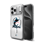 Étui de téléphone Miami Marlins Crystal Palace Snap pour MagSafe - Logo