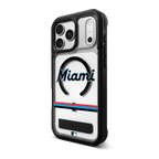 Coque de téléphone Miami Marlins Rainier Snap pour MagSafe avec support - Miami