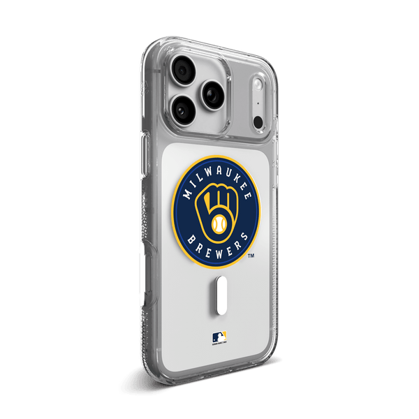 Funda para teléfono Milwaukee Brewers Crystal Palace Snap con MagSafe - Logotipo