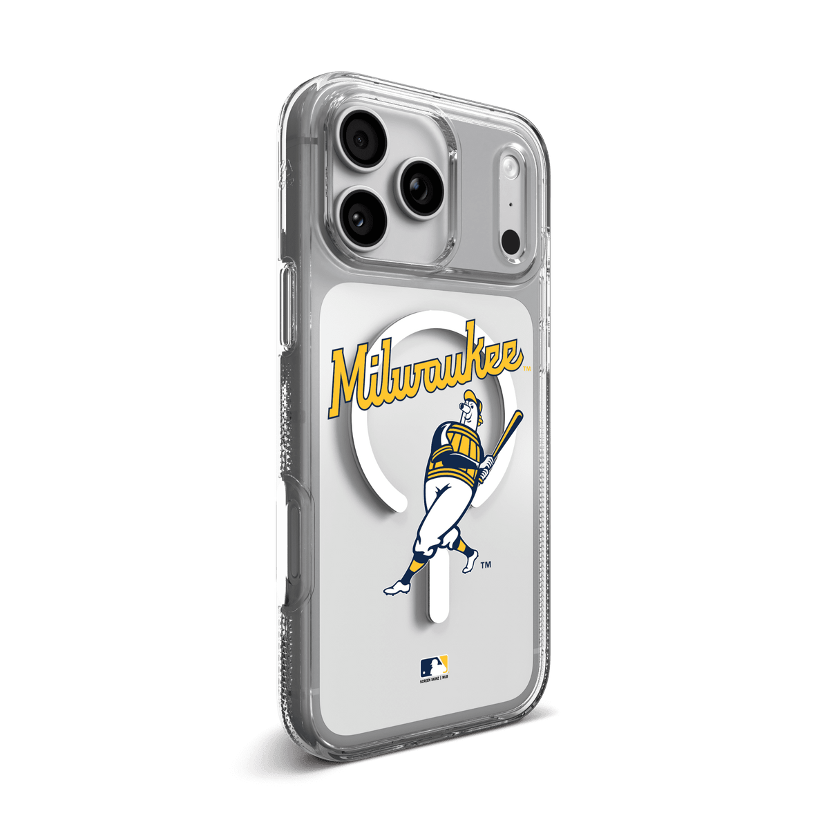 Milwaukee Brewers Crystal Palace Snap for MagSafe Phone Case - Throwback Logo