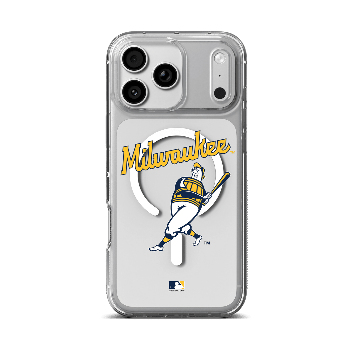 Milwaukee Brewers Crystal Palace Snap for MagSafe Phone Case - Throwback Logo