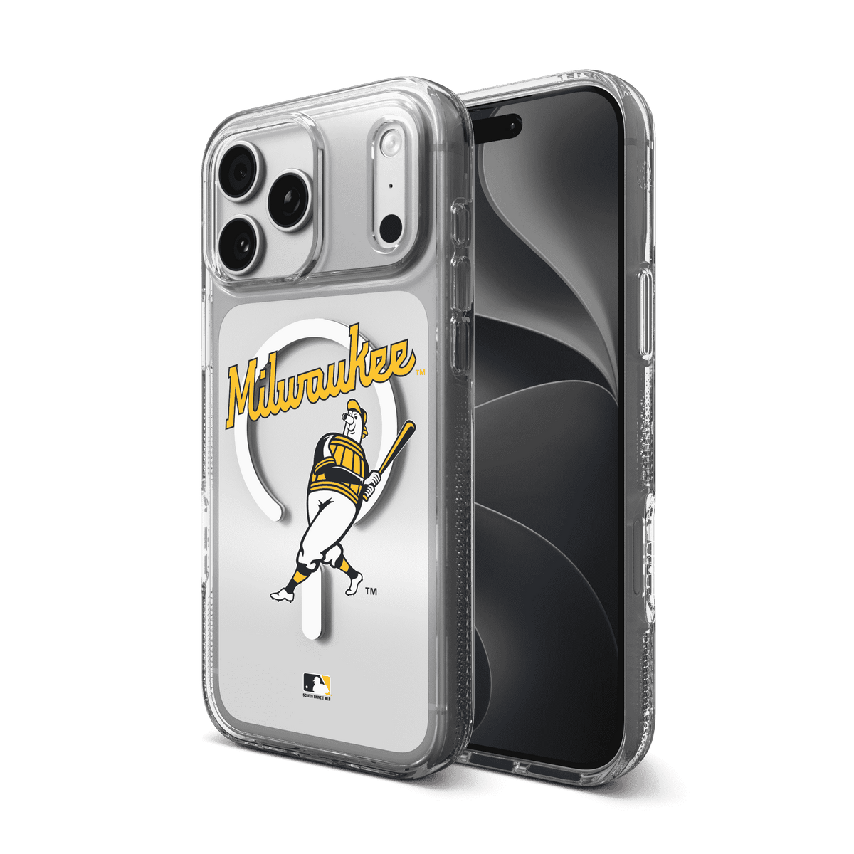 Milwaukee Brewers Crystal Palace Snap for MagSafe Phone Case - Throwback Logo