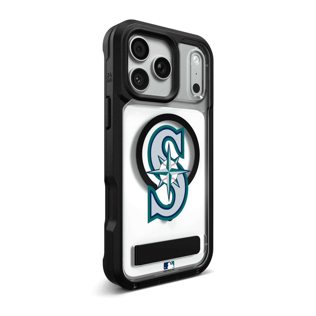 Étui de téléphone MagSafe Rainier Snap avec support des Seattle Mariners - Logo S