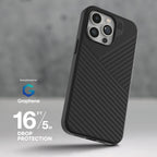 Drop Resistant up to 16ft│ 5m 
||Denali Snap with Kickstand protects your phone from drops up to 13 feet (4 meters).1