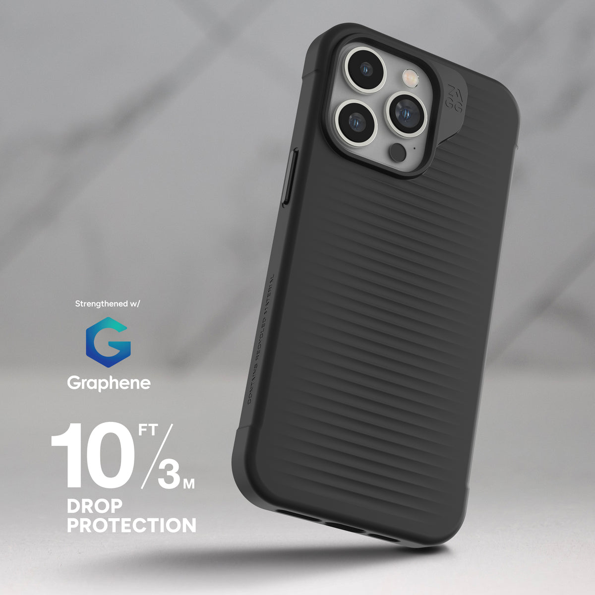 Drop Resistant up to 10ft | 3m
|| Luxe Snap protects your phone from drops up to 10 feet (3 meters).