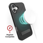 Wireless Charging Compatible|| Denali Snap with Kickstand is MagSafe compatible and works with most wireless charger