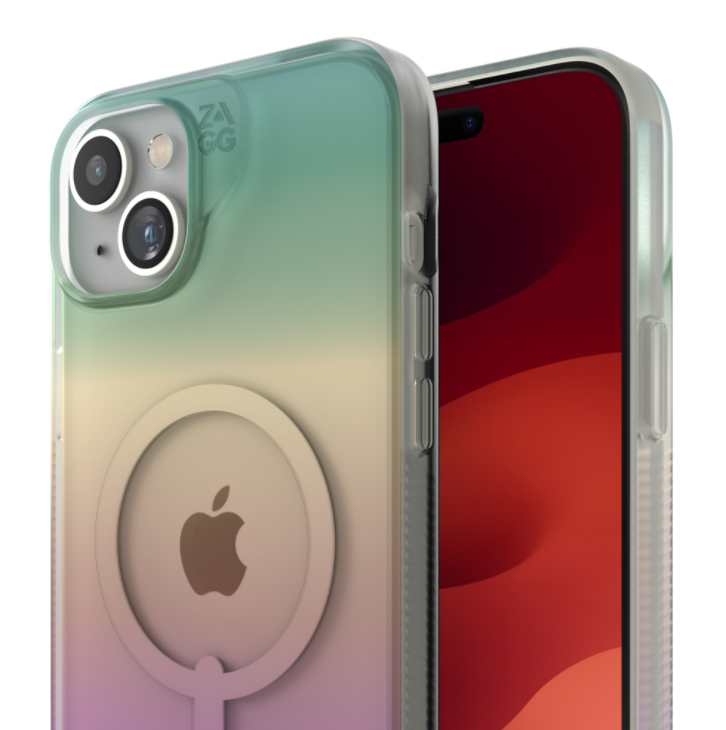 Iridescent Finish 
||The transparent Milan Snap case has a beautiful, iridescent finish.